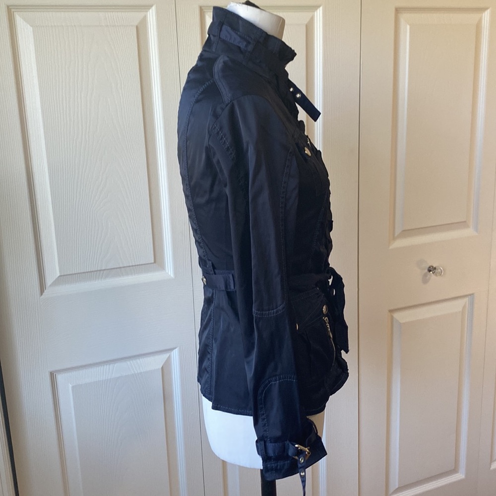 WHBM Navy Form Fitting Jacket: XXS - Picture 4 of 9